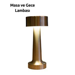 3 Kademeli Dokunmatik Başucu Lambası – Pil ile Sağlam Kablosuz Tasarım