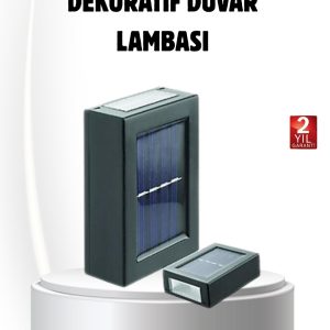 Solar Güçlü 6 LED Dış Mekan Lambası – Otomatik Aç/Kapa Işık Sensörlü Aydınlatma