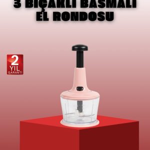 Manuel Sebze Rondosu Pratik Bas Kes Doğrayıcı