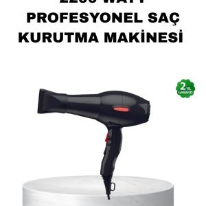 Profesyonel Saç Kurutma Makinesi – AC Motor Soğuk Üfleme 2 Hız Kademesi