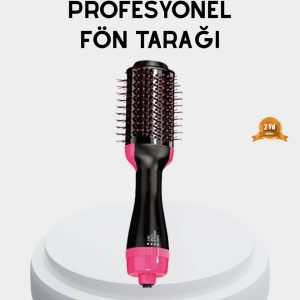 Yeni Nesil Fön Tarağı – 220°C Isı Negatif İyon 360° Dönebilen Kablo