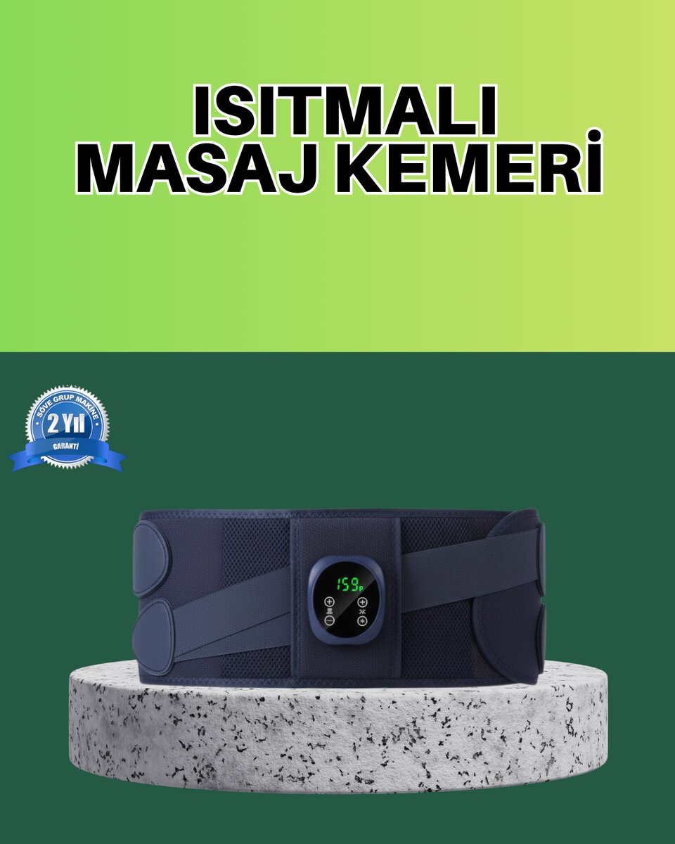 Titreşim ve Isı Özellikli Masaj Kemeri Ayarlanabilir