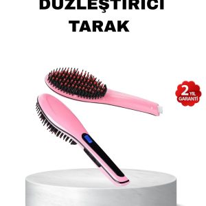 Dijital Ekranlı Seramik Saç Düzleştirici Tarak – 5 Kademeli Isı Ayarı İyon Kontrollü