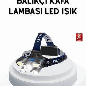 Profesyonel Şarjlı LED Far – IPX5 Suya Dayanıklı 4 Işık Modu Hareket Sensörlü