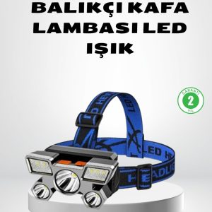 Şarj Edilebilir LED Kafa Feneri – 4 Işık Modu IPX5 Su Geçirmez Hareket Sensörlü
