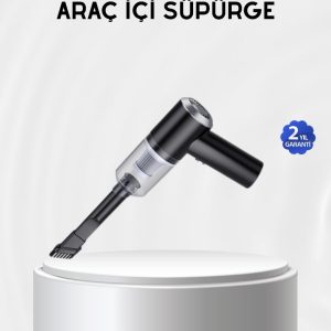 Kablosuz El Süpürgesi – Araç İçi Temizlik İçin 5500PA Güçlü Emiş USB Şarjlı