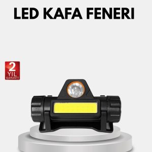 Profesyonel Şarjlı LED Kafa Lambası – Uzun Mesafe + Ortam Aydınlatması