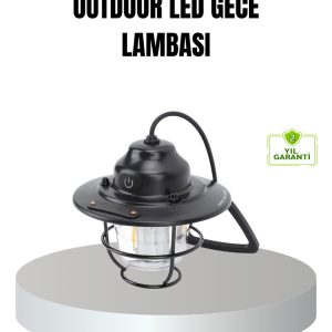 Retro Kamp Lambası Su Geçirmez Taşınabilir Gece Işığı Uzun Pil Ömürlü