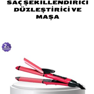 Dereceli Seramik Saç Düzleştirici – 5 Isı Seviyesi 200°C Maksimum Sıcaklık