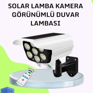 3 Modlu Güneş Paneli Aydınlatmalı Dış Mekan Güvenlik Işığı – IP65 Su Geçirmez PIR Sensörlü