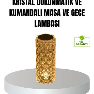 Kristal RGB LED’li Kumandalı Masa ve Gece Lambası – Renkli Işık Modlarıyla Şık Dekoratif Aydınlatma