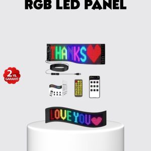 RGB LED Panel – USB Güç Girişli GIF ve Yazı Gösterimli Akıllı Ekran