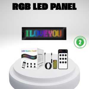 RGB LED Panel – Mobil Uyumlu Yazı ve GIF Destekli USB Bağlantılı Dekoratif Ekran