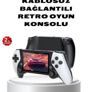 Taşınabilir Retro Oyun Konsolu – 4.3 İnç Ekran 64 GB Hafıza ve Klasik Oyun Arşivi
