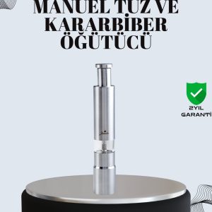 Tuz ve Kararbiber Öğütücü - Şeffaf Akrilik Hazne