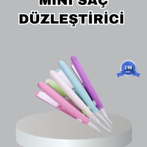 Mini Seramik Saç Düzleştirici – Kompakt Boy 180°C Hızlı Isınma Seyahat Tipi