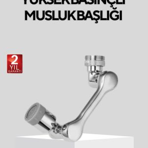 Döner Musluk Başlığı Çok Açılı Robotik Kol Su Tasarruflu
