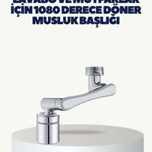 Çok Yönlü Dönebilen Musluk Başlığı 2 Fonksiyonlu Su Akışı