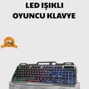 Profesyonel Oyuncu Klavye Mouse Seti – RGB Işıklı Türkçe Q DPI Ayarlı Dayanıklı Gövde
