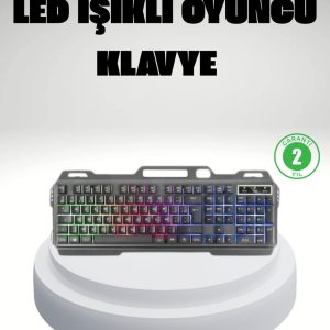 RGB Işıklı Oyuncu Klavye Mouse Seti – Türkçe Q Ayarlanabilir DPI Ergonomik ve Dayanıklı Tasarım