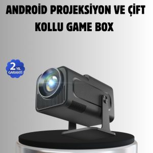 Android Projeksiyon Game Box – 1280x720p HD Çözünürlük BluetoothHDMI ve USB Girişli