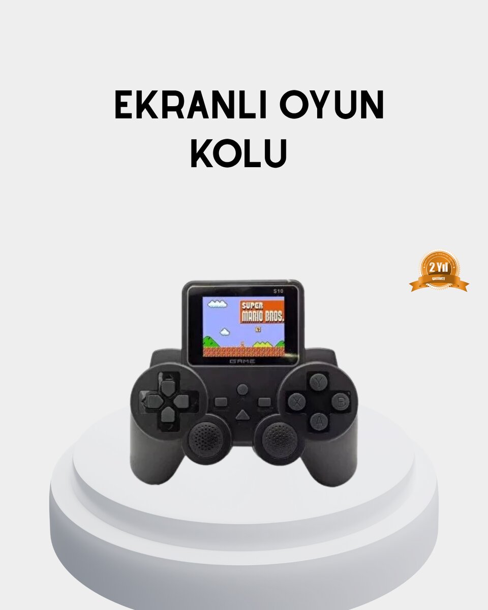Atari S10 Retro Oyun Konsolu – 520 Nostaljik Oyun TV Bağlantılı Şarjlı ve Taşınabilir