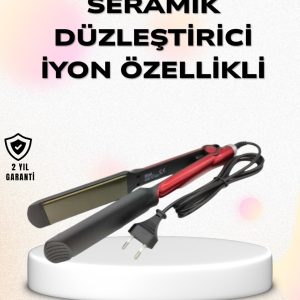 Profesyonel Titanyum Saç Düzleştirici – Ayarlanabilir Isı ve Hızlı Isınma Özellikli