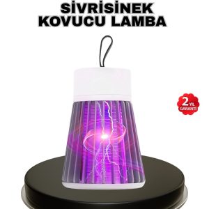 Mor Işıklı Şarjlı Böcek Öldürücü Lamba – Ev Balkon ve Kamp Kullanımına Uygun