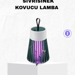 Şarjlı Mor Işıklı Sivrisinek Öldürücü Lamba – Sessiz ve Kimyasal İçermez