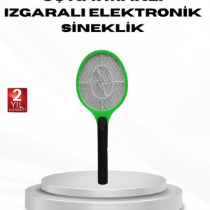 Yüksek Gerilimli Elektronik Sinek Raket – Sessiz Kimyasız ve Güvenli Kullanım