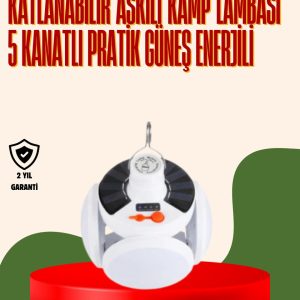 IPX4 Suya Dayanıklı Katlanabilir LED Kamp Lambası ve Acil Durum Işığı