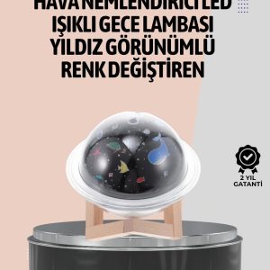 Gece lambası özellikli taşınabilir nemlendirici ve aromaterapi cihazı USB girişli