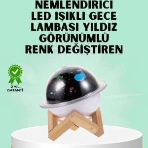 Projektör ışığı bulunan USB bağlantılı mini aromaterapi destekli hava nemlendirici