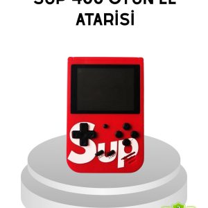 SUP Retro El Konsolu – 500 Oyun TV Bağlantılı 3 İnç Ekranlı Şarjlı Mini Atari