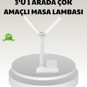 LED Işıklı Masa Lambası – Göz Yormayan Kısılabilir ve Esnek Başlıklı