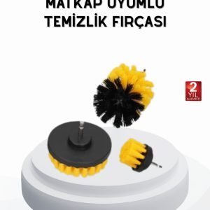 3’lü Matkap Temizlik Fırçası Seti – Banyo Mutfak ve Araç Jantı İçin Etkili