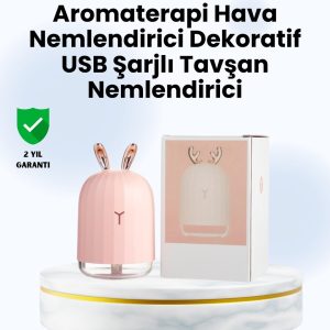 Beyaz Renk Ultrasonik Hava Nemlendirici ve Aromaterapi Difüzörü