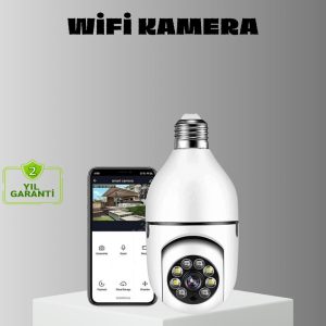 Akıllı Duy Kamera Gece Görüşlü ve Hareket Algılama Sensörlü