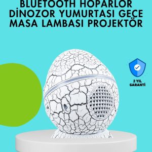 Dinozor Yumurtası Tasarımlı Gece Lambası – Müzik ve Işık Senkronizasyonlu