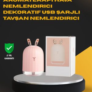USB Bağlantılı Sessiz Çalışan LED Işıklı Nemlendirici Difüzör 200 ml