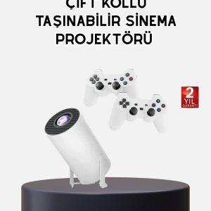 Kablosuz Projeksiyon Cihazı 4K Destekli HDMI USB Oyun Uyumlu