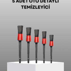 5 Parça Detay Temizlik Fırçası Seti Jant Motor Havalandırma İç Dış Temizlik