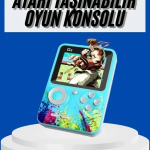 Çocuklara Özel 4K HD Retro Oyun Konsol El Atari Taşınabilir 500 Oyunlu