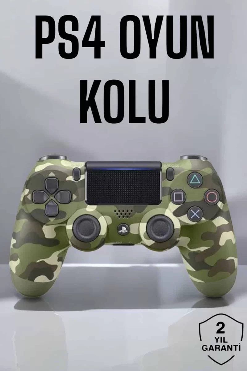 PS4 Oyun Kolu Kamuflaj Desenli Joystick
