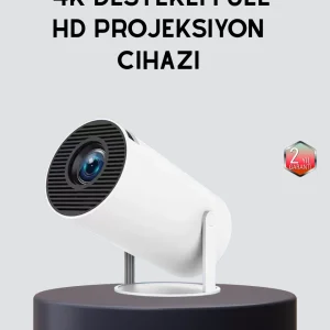 Ev Sineması Projeksiyon Cihazı – 160 ANSI Lümen 4K Uyumlu ve Kablosuz Görüntü Aktarımı