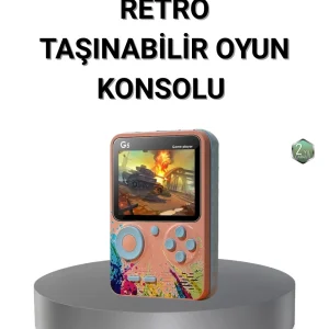 Retro Taşınabilir Oyun Konsolu 500 Klasik Oyunlu 3.0 İnç Renkli Ekran
