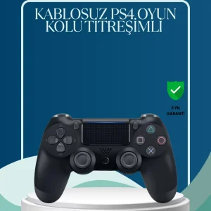 Kablosuz PS4 Oyun Kolu Çift Motor Titreşimli Uzun Bataryalı