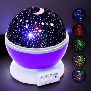 Mavi ve Mor Işıklı  Projeksiyon Lambası