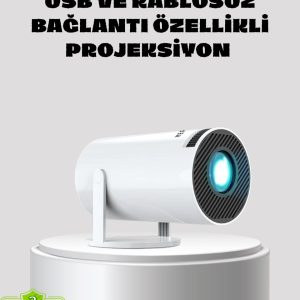 Kablosuz Bağlantılı Full HD Ev Sinema Projeksiyonu 160 ANSI Lümen