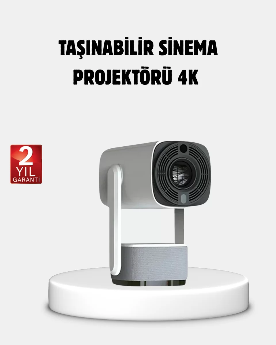 HD 720p Projeksiyon Cihazı – Geniş Ekran 10.000 Saat Ampul Ömrü Ev Sineması Deneyimi
